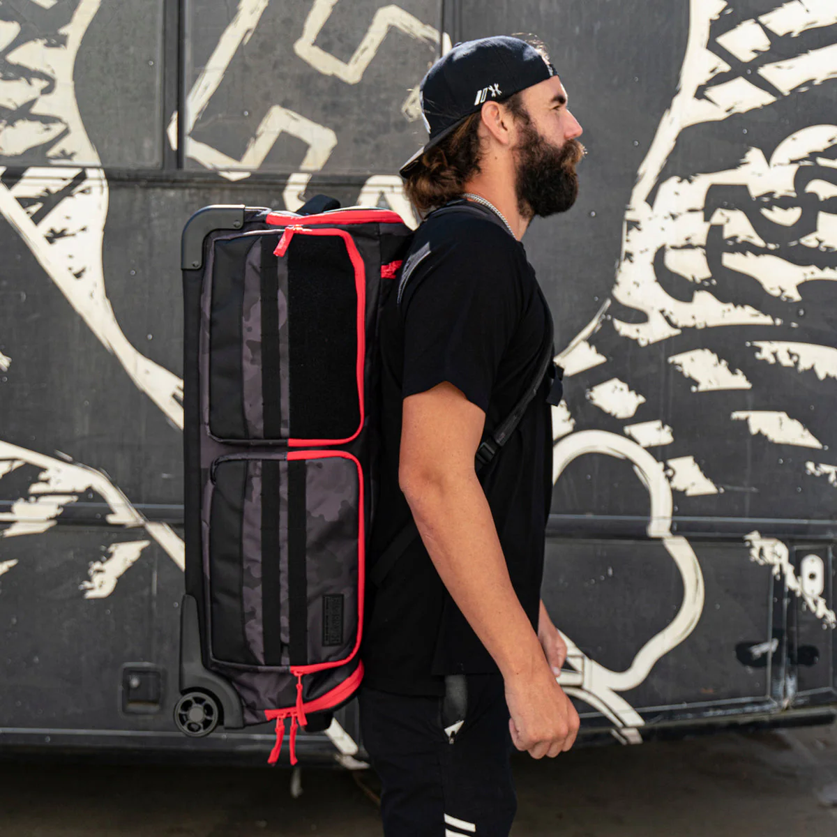 HK Army Expand 75L - Roller Gear Bag - Shroud Red - Image 7
