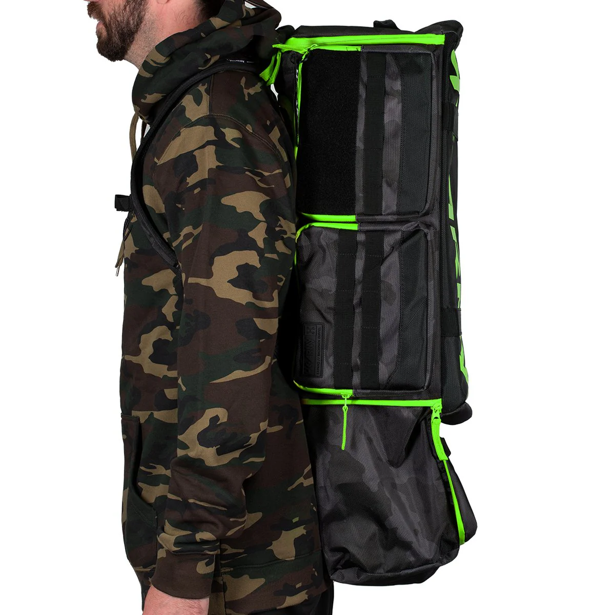 HK Army Expand Gear Bag Backpack 35L - Shroud Black/Green - Image 2