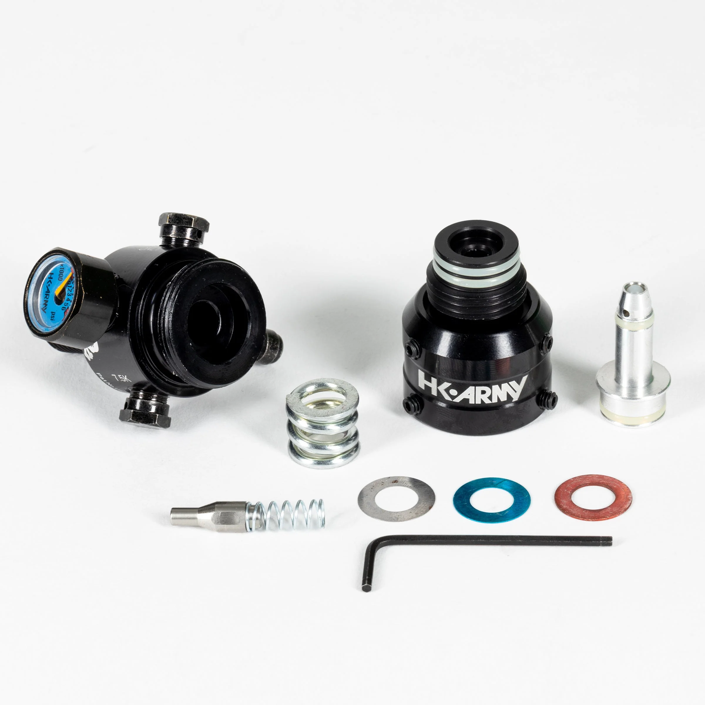 HK Army "Extra Lite" Carbon Fiber Tank - V2 Pro Reg - RUSH - 68/4500 PSI - Black/White - Image 5