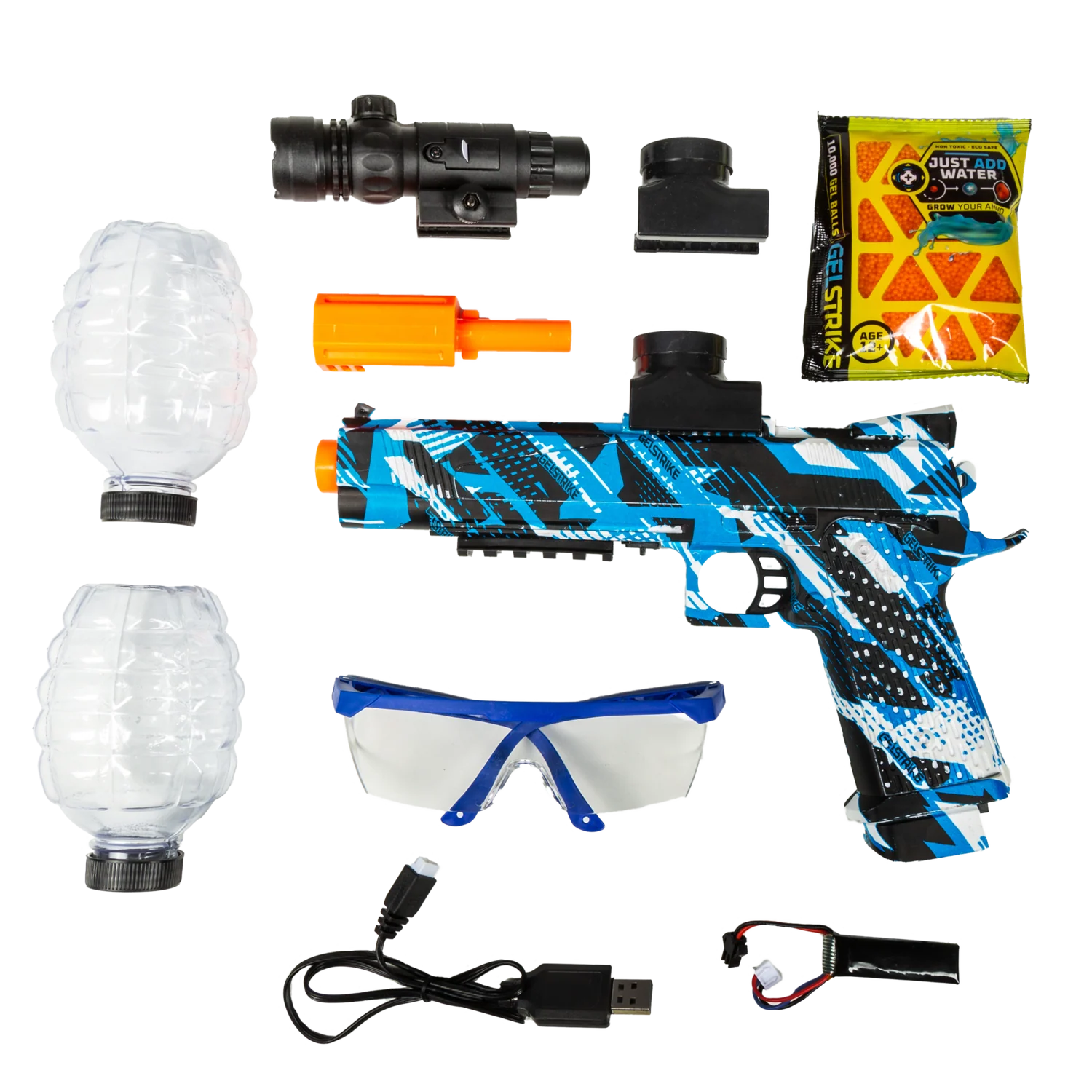 HK Army GelStrike Rapid Blaster - Storm Pistol Blue - Image 2