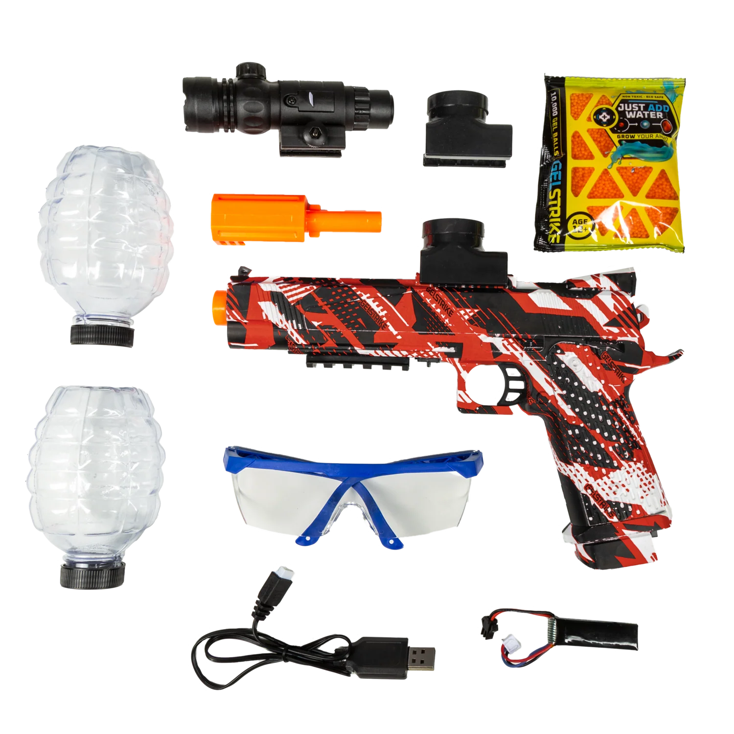 HK Army GelStrike Rapid Blaster - Storm Pistol Red - Image 3