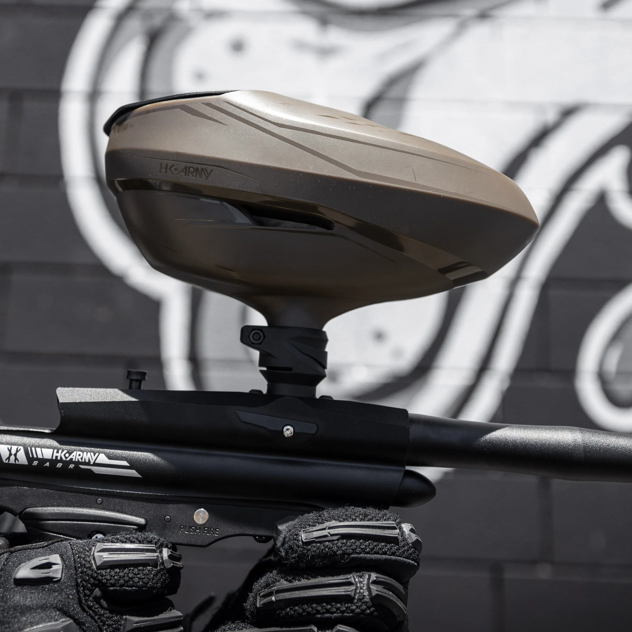 HK Army GFX Gravity Paintball Loader - Tan - Image 3