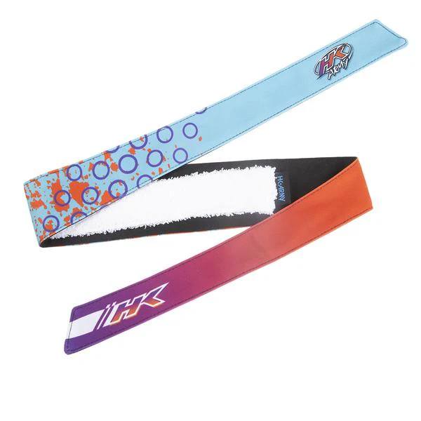 HK Army Headband - Retro "Liquid" Orange/Teal - Image 2