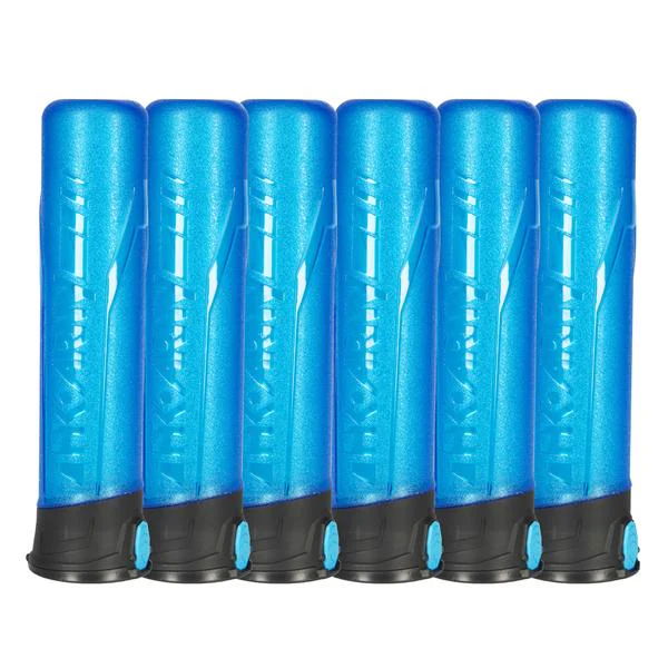 HK Army High Capacity 165 Round Pods- Turquoise/Black- 6 Pack