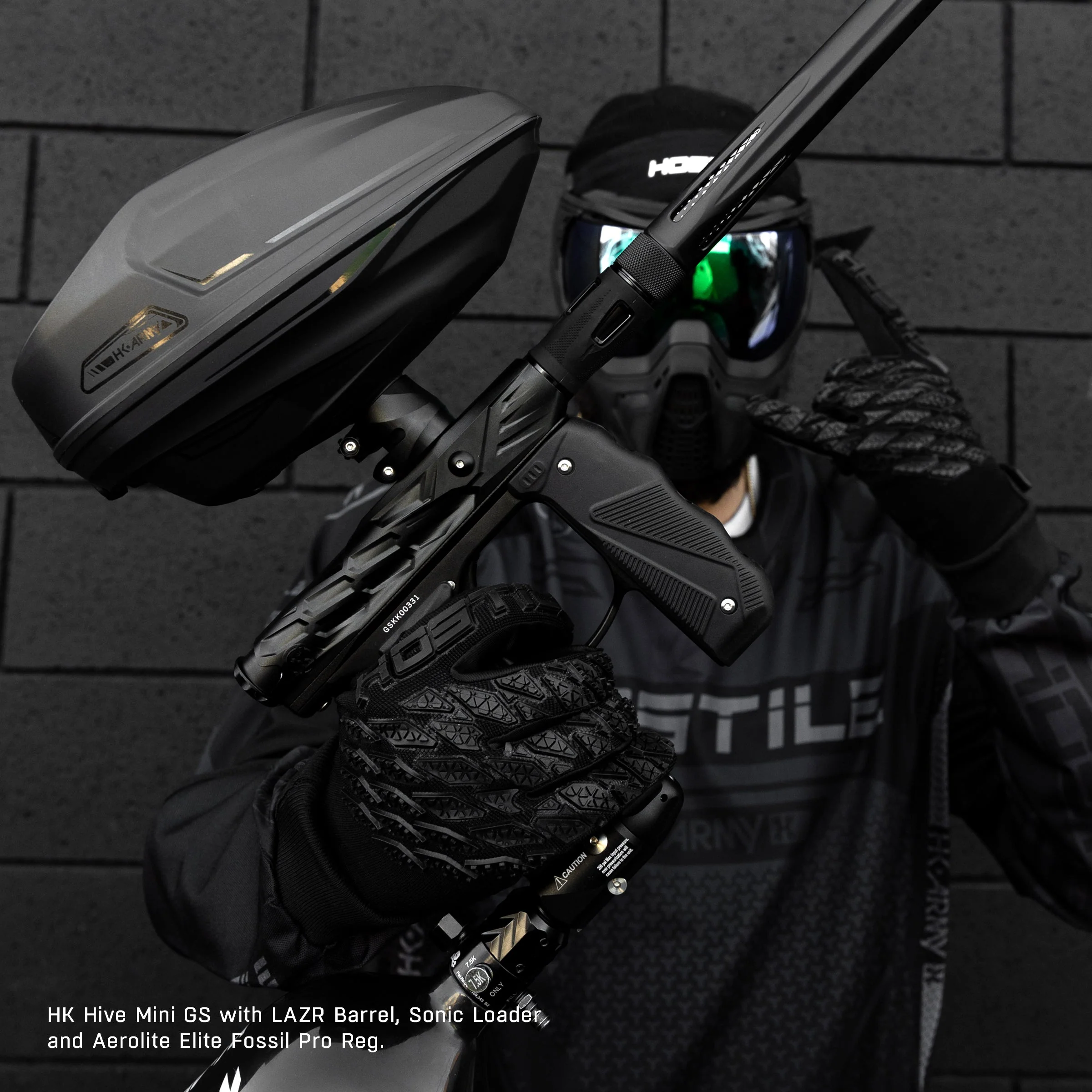 HK Army Hive Mini GS Paintball Gun - Black - Image 2
