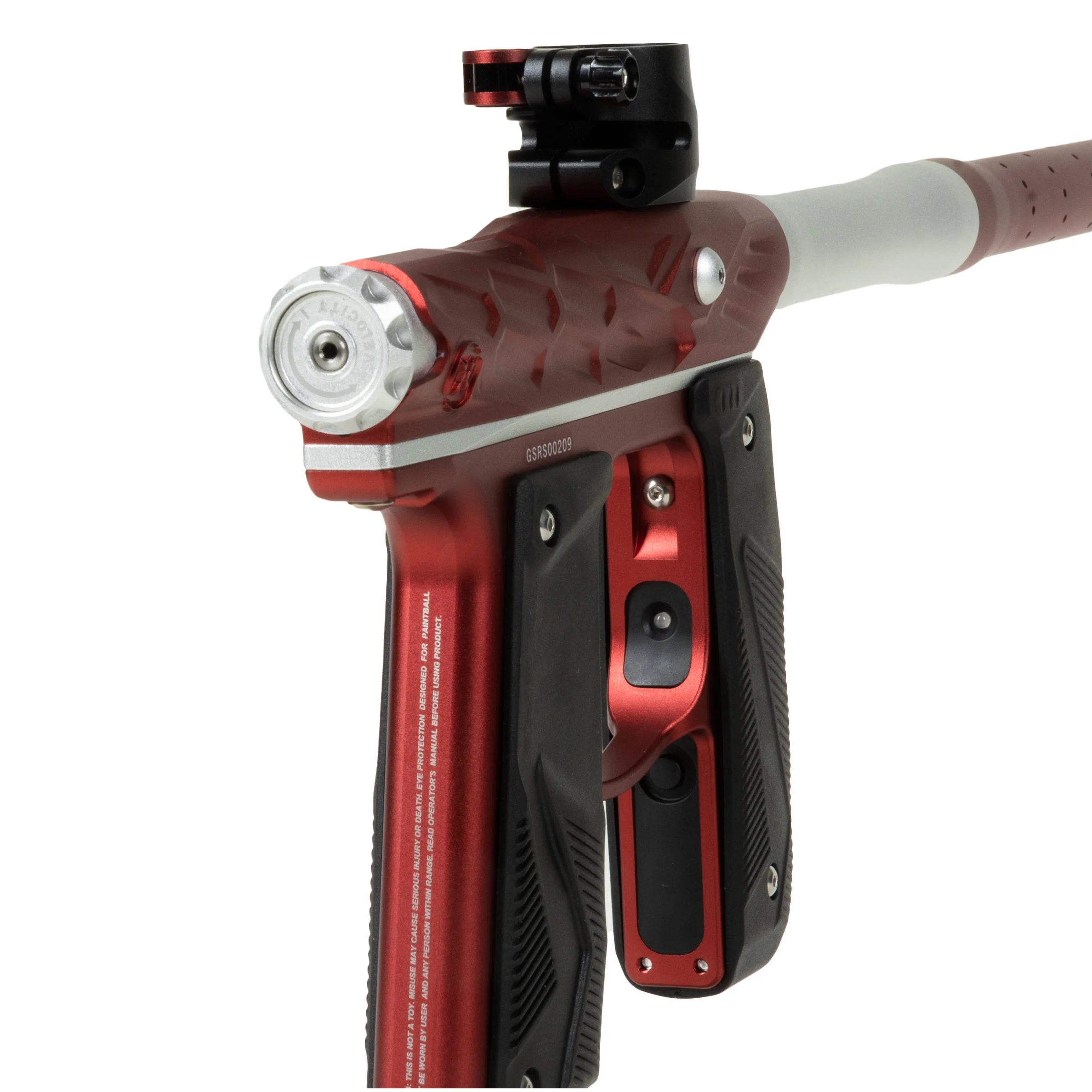 HK Army Hive Mini GS Paintball Gun - Red/Silver - Image 2