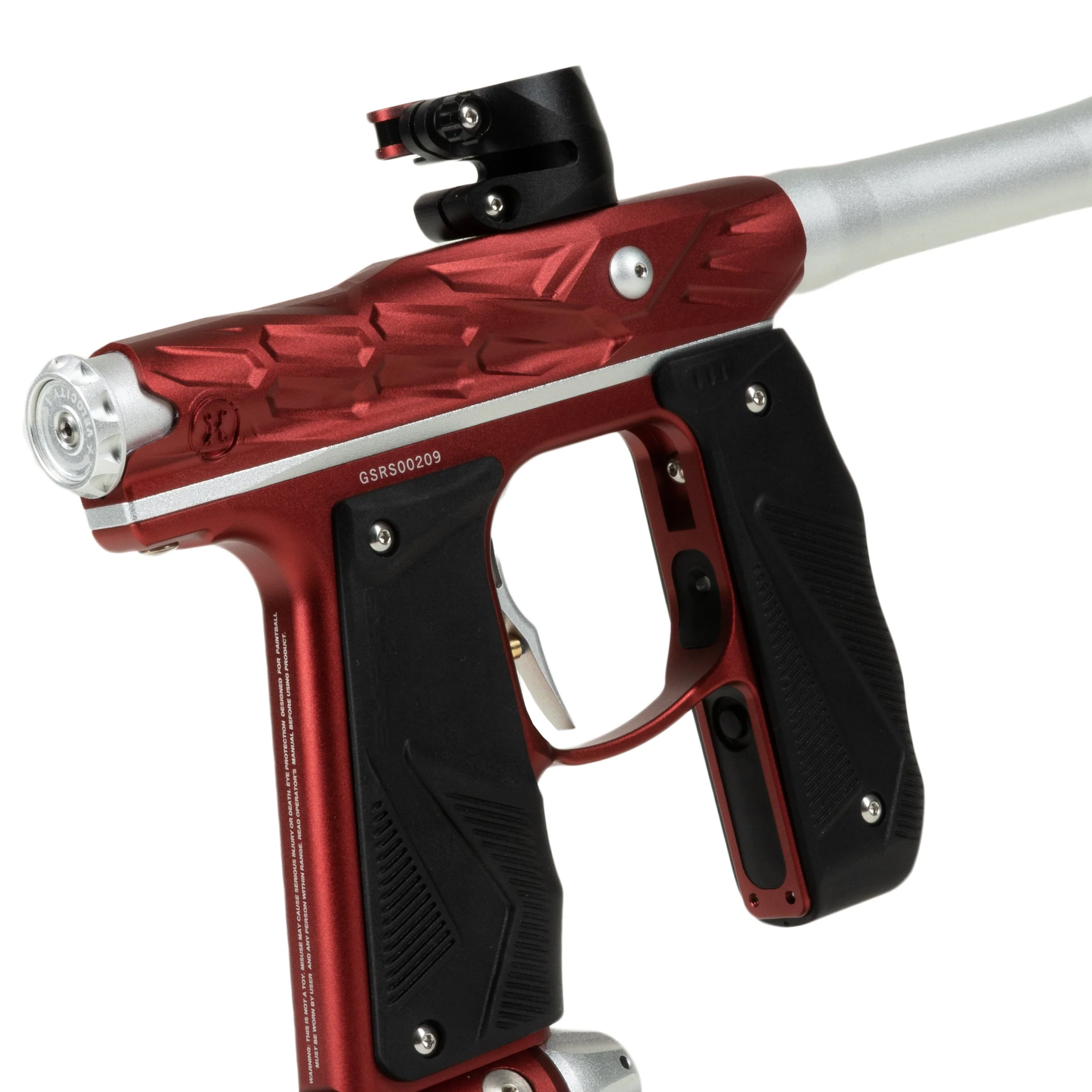 HK Army Hive Mini GS Paintball Gun - Red/Silver - Image 3