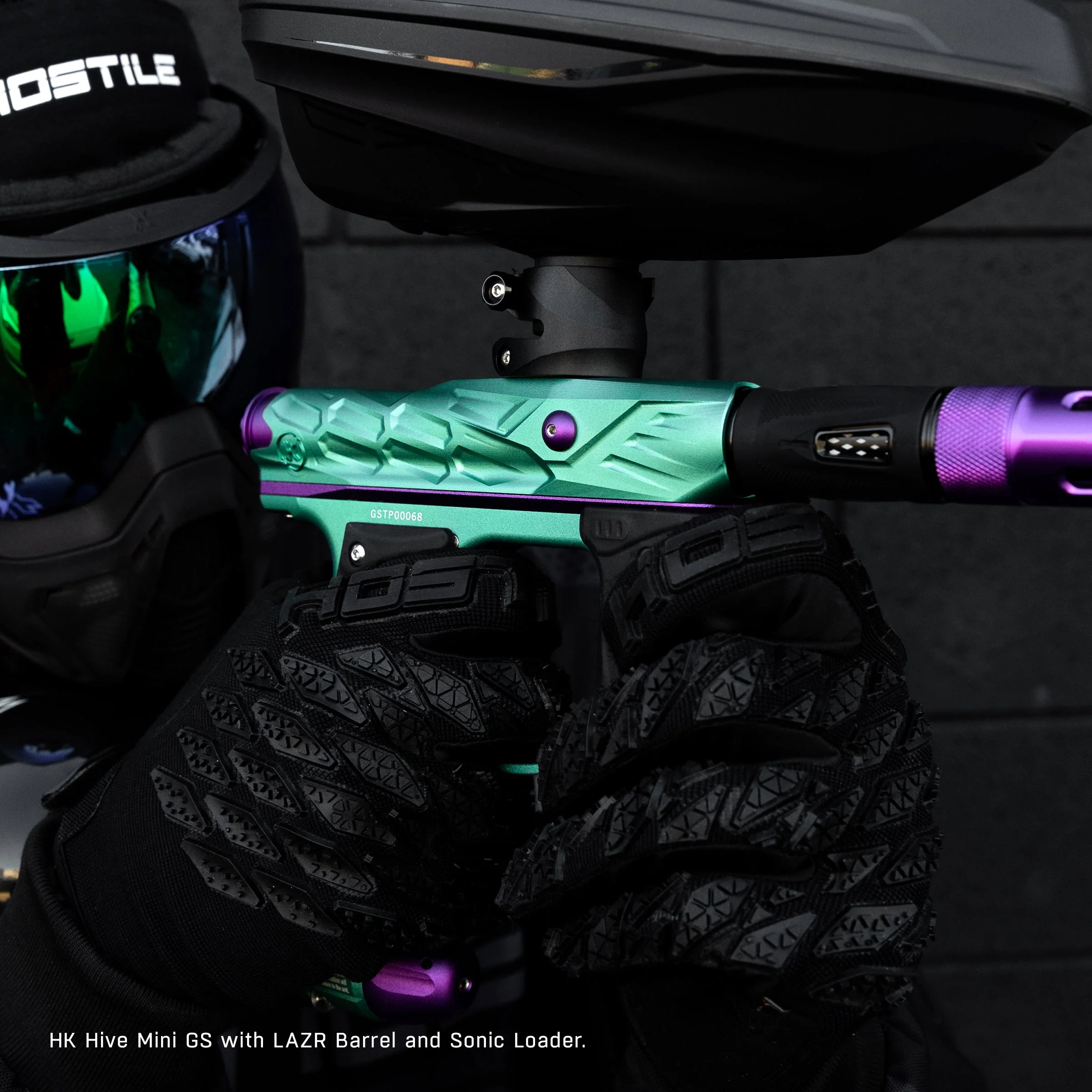 HK Army Hive Mini GS Paintball Gun - Teal/Purple - Image 5