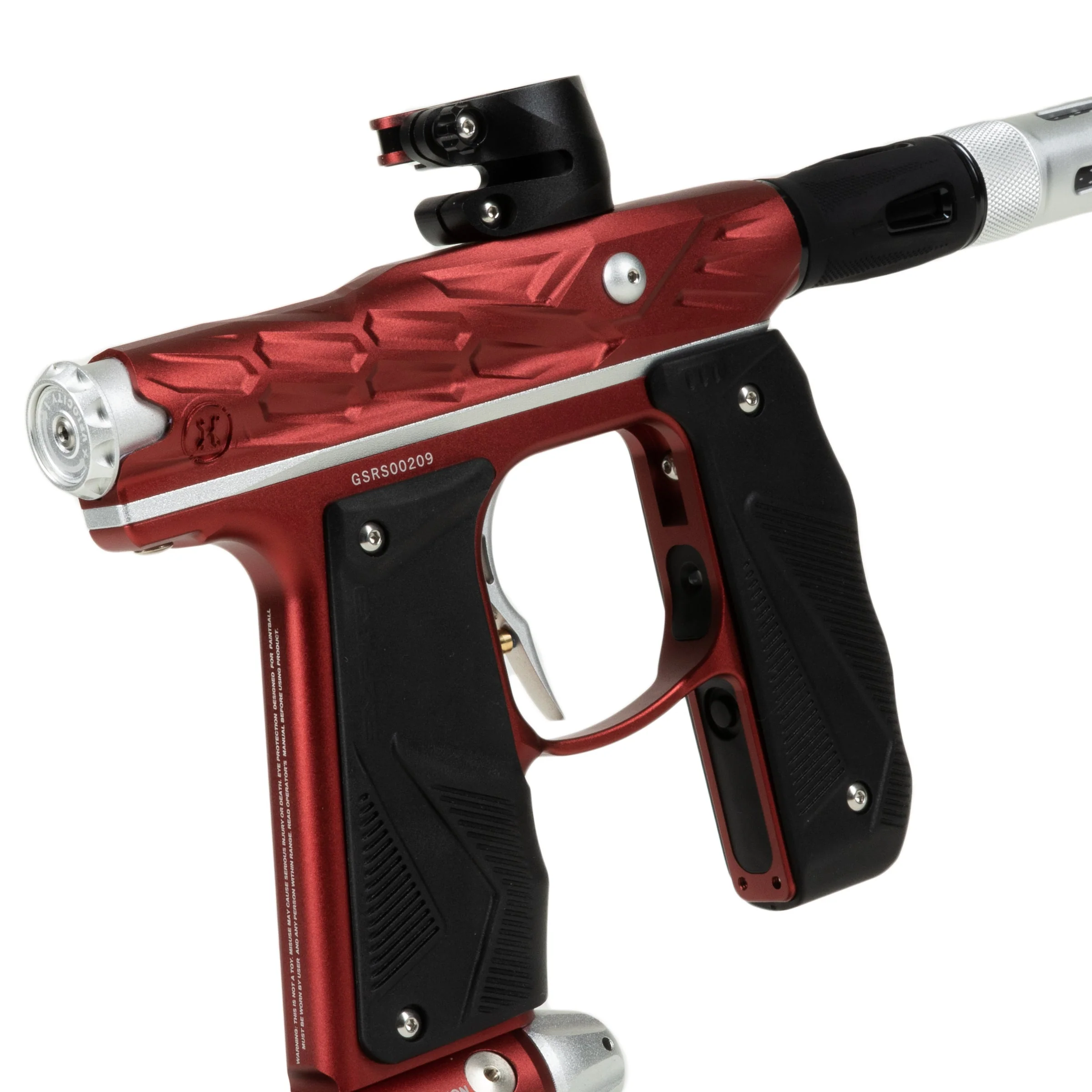 HK Army Hive Mini GS Paintball Gun w/ LAZR Barrel - Red/Silver - Image 4