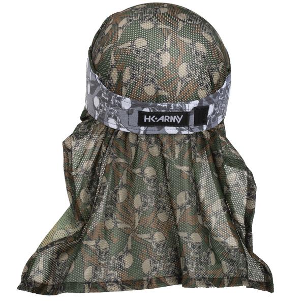 HK Army Hostilewear Headwrap - Gray Skulls / Forest Skull Mesh - Image 2