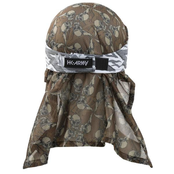 HK Army Hostilewear Headwrap - Gray Snakes / Tan Mesh - Image 2