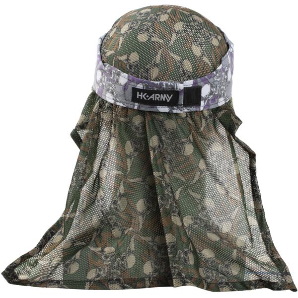 HK Army Hostilewear Headwrap - Purple Skulls / Forest Mesh - Image 2