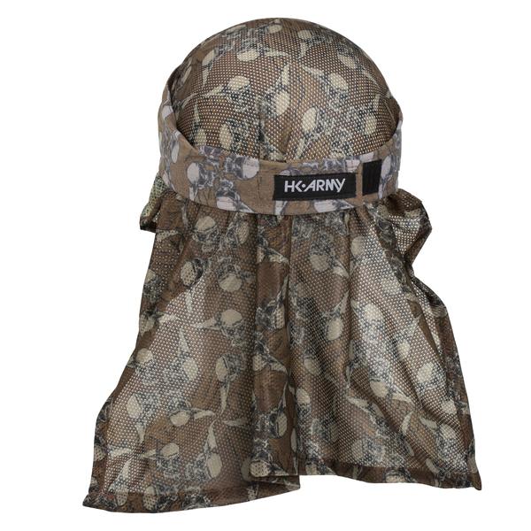 HK Army Hostilewear Headwrap - Tan Skulls / Tan Mesh - Image 2