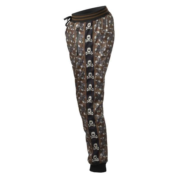 HK Army Hostilewear Track Jogger- Skulls Brown - Small - Image 2