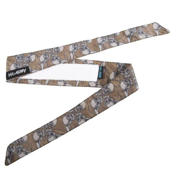 HK Army Hostilewear Vintage Headband - Skulls Tan - Image 2