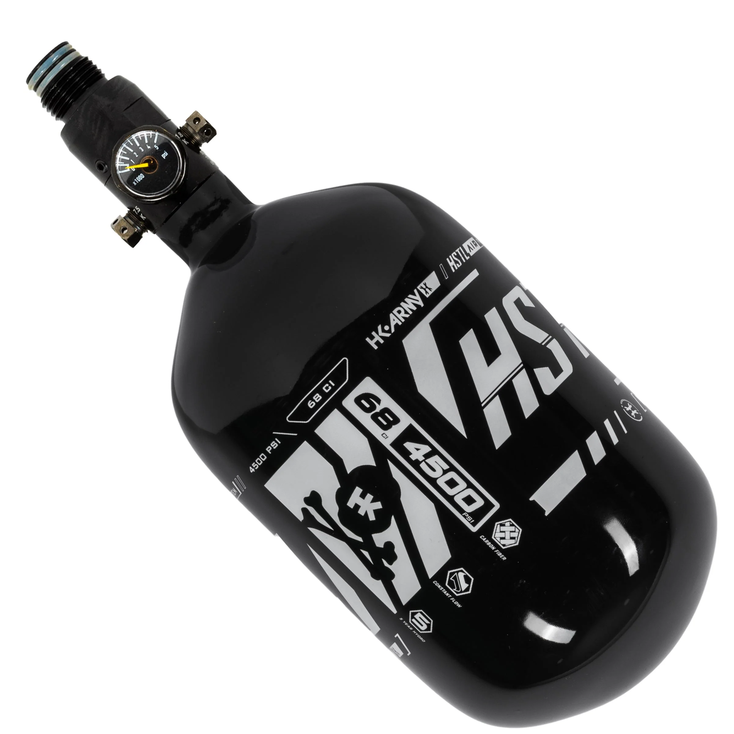 HK Army HSTL Carbon Fiber Tank - Standard Reg - 68/4500 PSI - Black - Image 2
