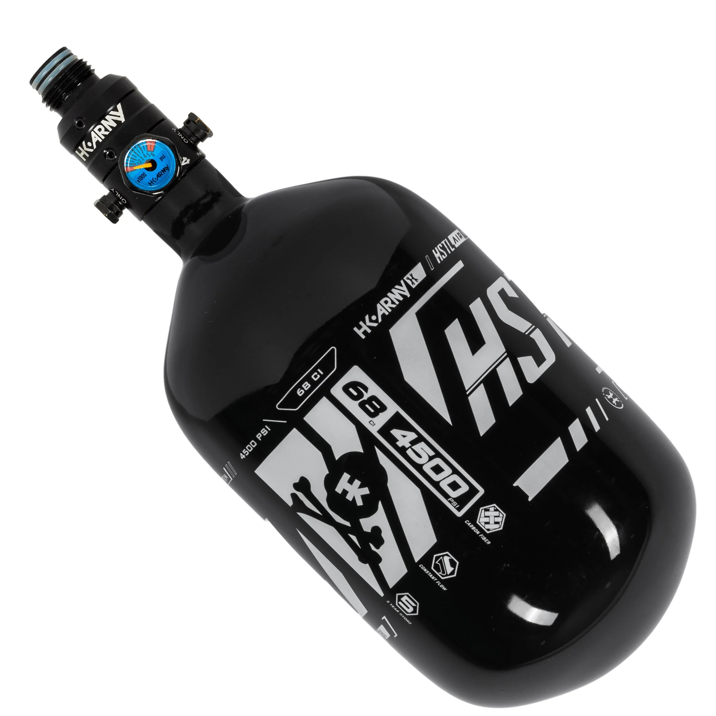 HK Army HSTL Carbon Fiber Tank - V2 Pro Reg - 68/4500 PSI - Black - Image 2