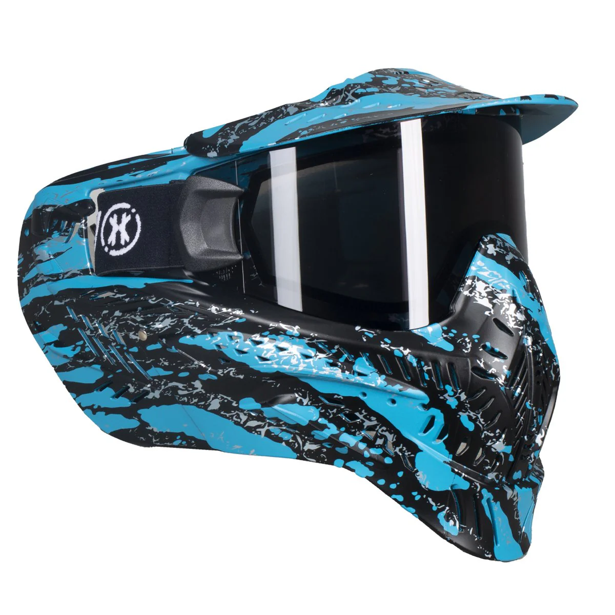 HK Army HSTL Goggle - Thermal Lens- Fracture - Black/Turquoise - Image 3