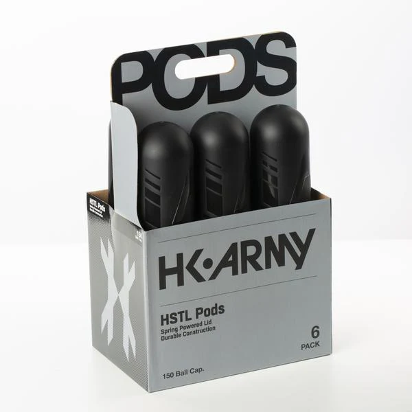 HK Army HSTL Pods- High Capacity 150 Round- Black/Black- 6 Pack - Image 2