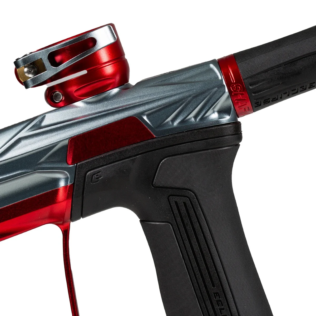 HK Army Invader CS2 Pro Paintball Gun - Ironman (Dust Pewter/Red) - Image 2