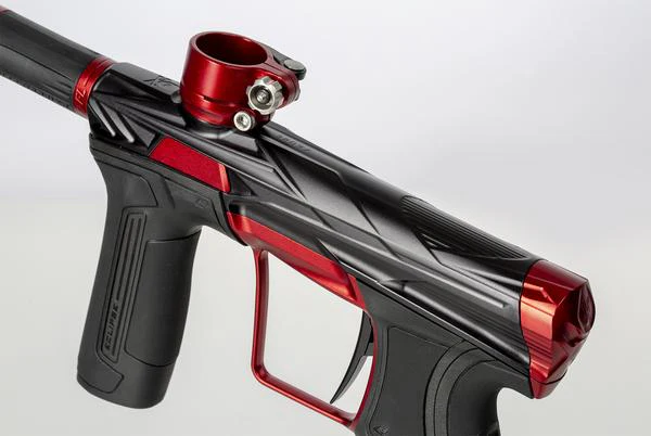 HK Army Invader Cs2 Pro Paintball Gun - Lava (Dust Black/Red) - Image 4