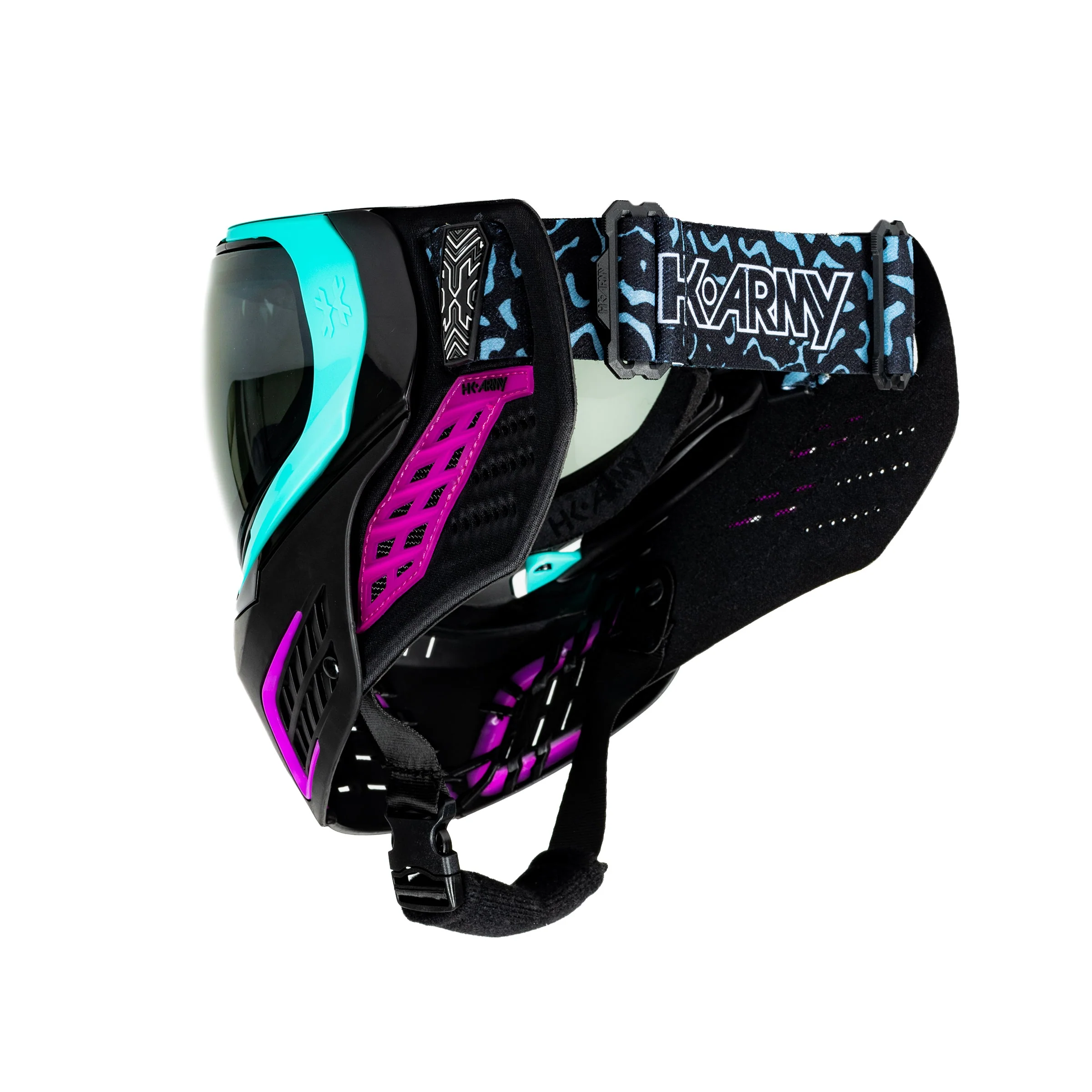 HK Army KLR Goggle - Amp (Teal/Purple w Cobalt Lens) - Image 3