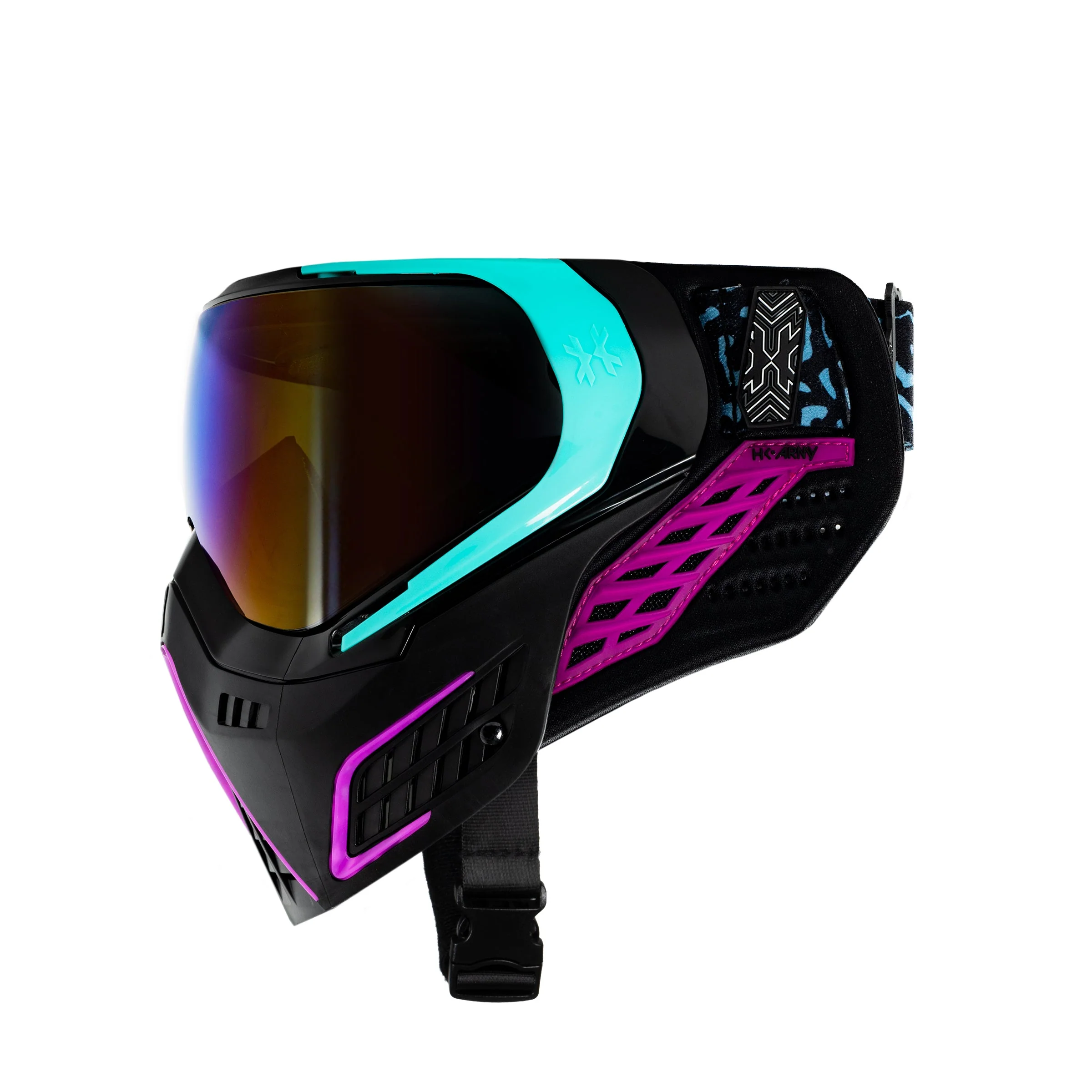 HK Army KLR Goggle - Amp (Teal/Purple w Cobalt Lens) - Image 4