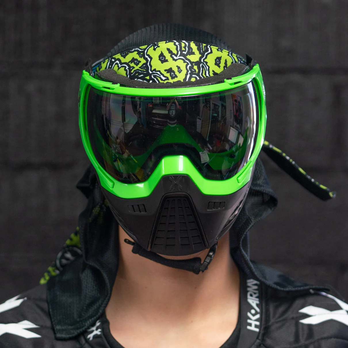 HK Army KLR Goggle - Blackout Neon Green - Image 4