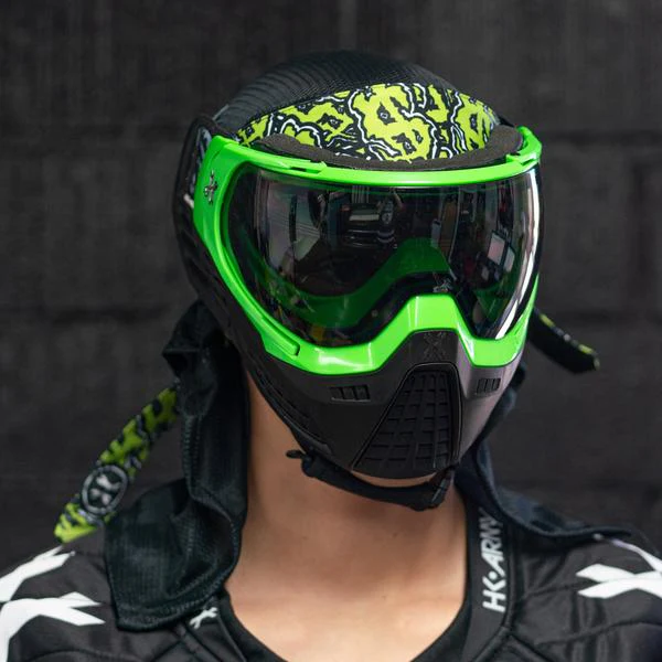 HK Army KLR Goggle - Blackout - Neon Green - Image 2