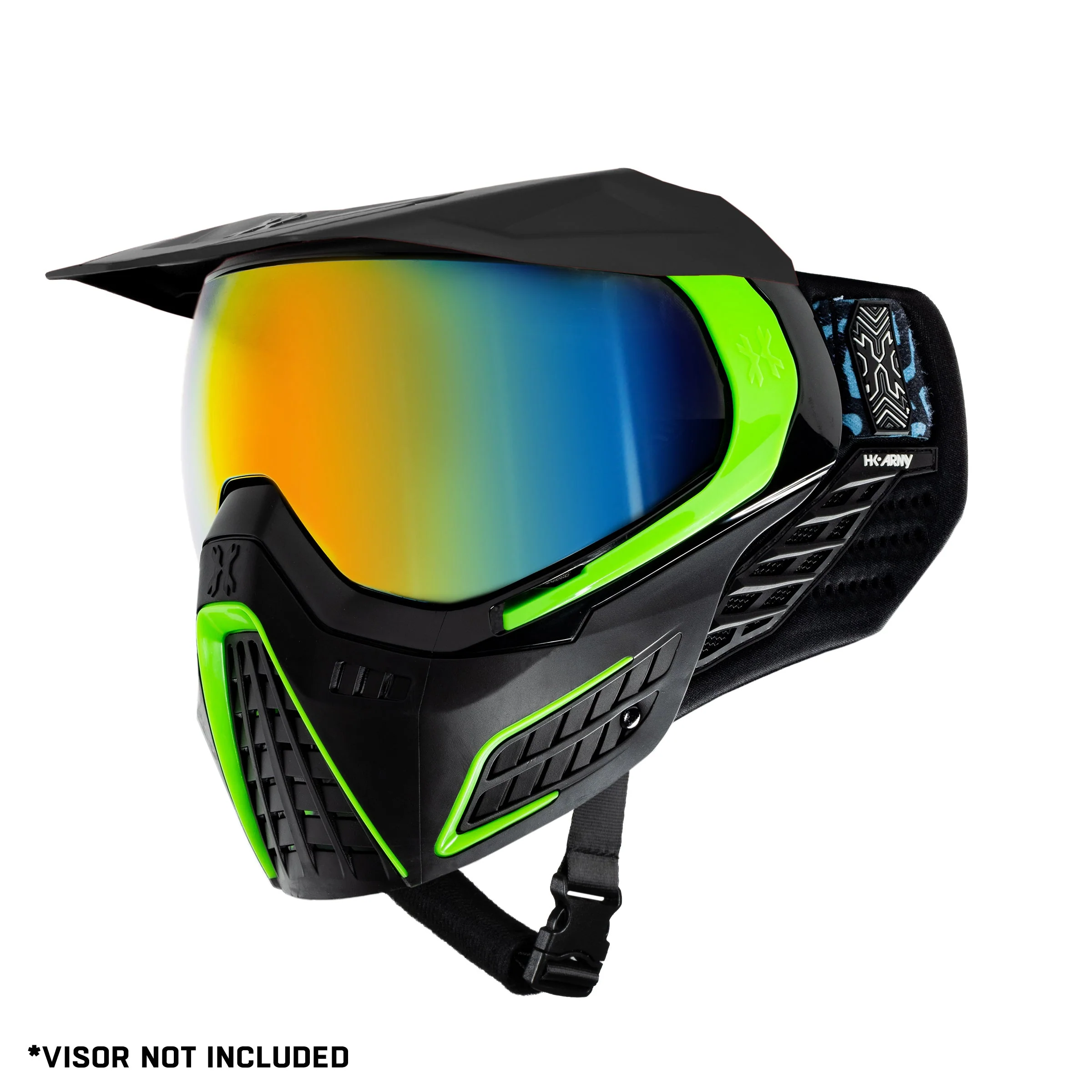 HK Army KLR Goggle - Electric (Black/Green w Fusion Lens) - Image 2