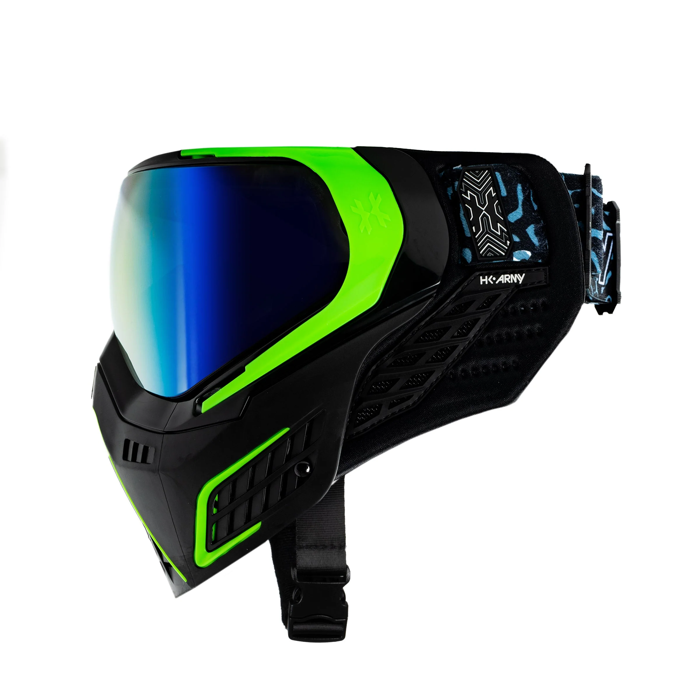 HK Army KLR Goggle - Electric (Black/Green w Fusion Lens) - Image 3