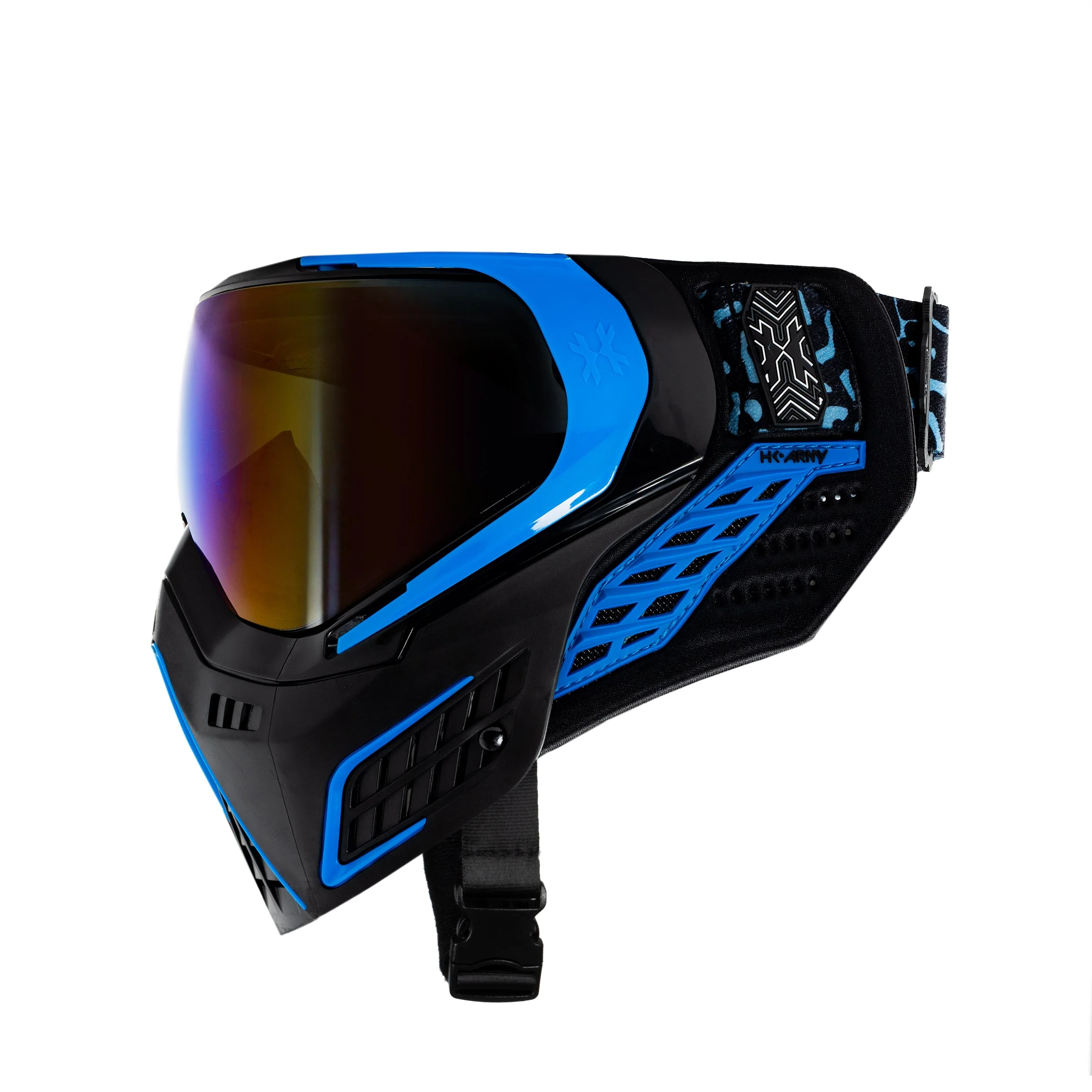 HK Army KLR Goggle - Royal (Black/Blue w Cobalt Lens) - Image 3