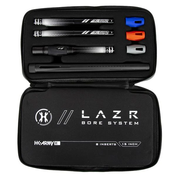 HK Army LAZR Barrel Kit - Autococker Thread - Dust Black/Black Insert - Image 2