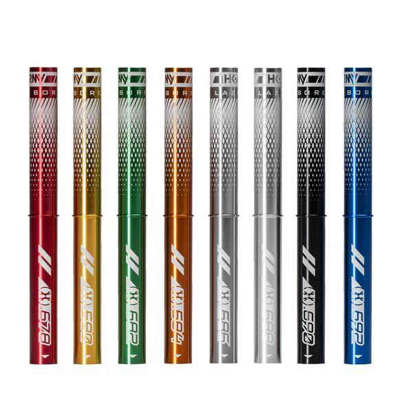 HK Army LAZR Barrel Kit - Autococker Thread - Dust Blue/Colored Inserts - Image 4