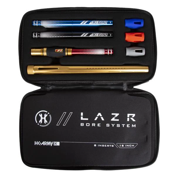 HK Army LAZR Barrel Kit - Autococker Thread - Dust Gold/Colored Inserts - Image 2