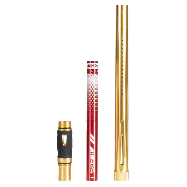 HK Army LAZR Barrel Kit - Autococker Thread - Dust Gold/Colored Inserts - Image 3