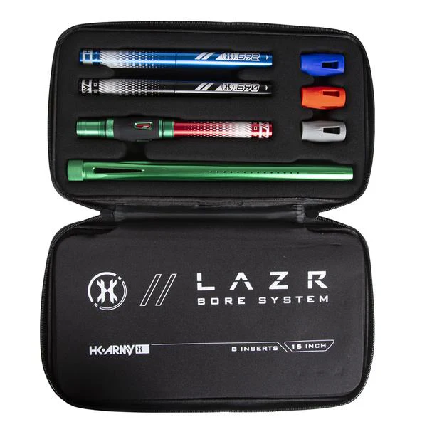 HK Army LAZR Barrel Kit - Autococker Thread - Dust Green/Colored Inserts - Image 2