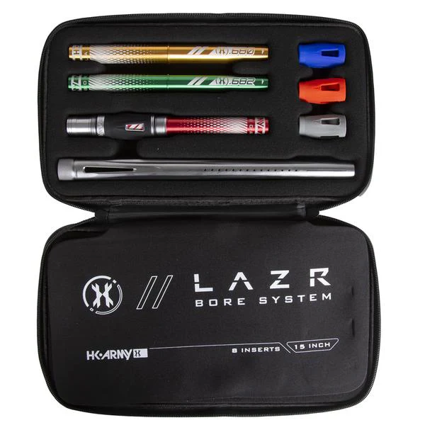 HK Army LAZR Barrel Kit - Autococker Thread - Dust Pewter/Colored Inserts - Image 2