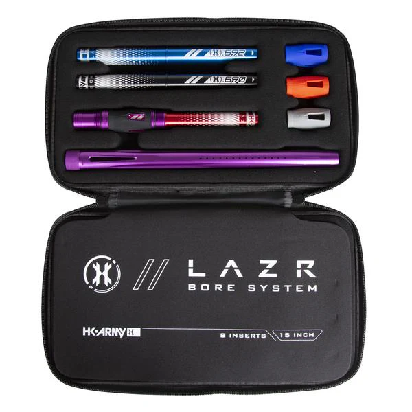 HK Army LAZR Barrel Kit - Autococker Thread - Dust Purple/Colored Inserts - Image 2