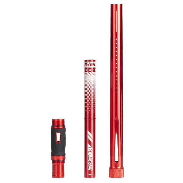HK Army LAZR Barrel Kit - Autococker Thread - Dust Red/Colored Inserts - Image 3