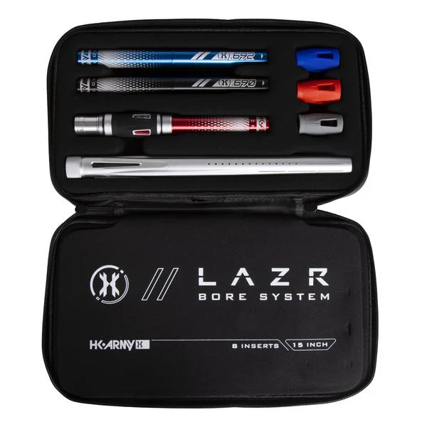 HK Army LAZR Barrel Kit - Autococker Thread - Dust Silver/Colored Insert - Image 2