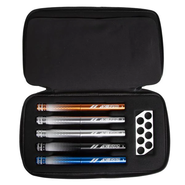 HK Army LAZR Barrel Kit - Autococker Thread - Dust Silver/Colored Insert - Image 4