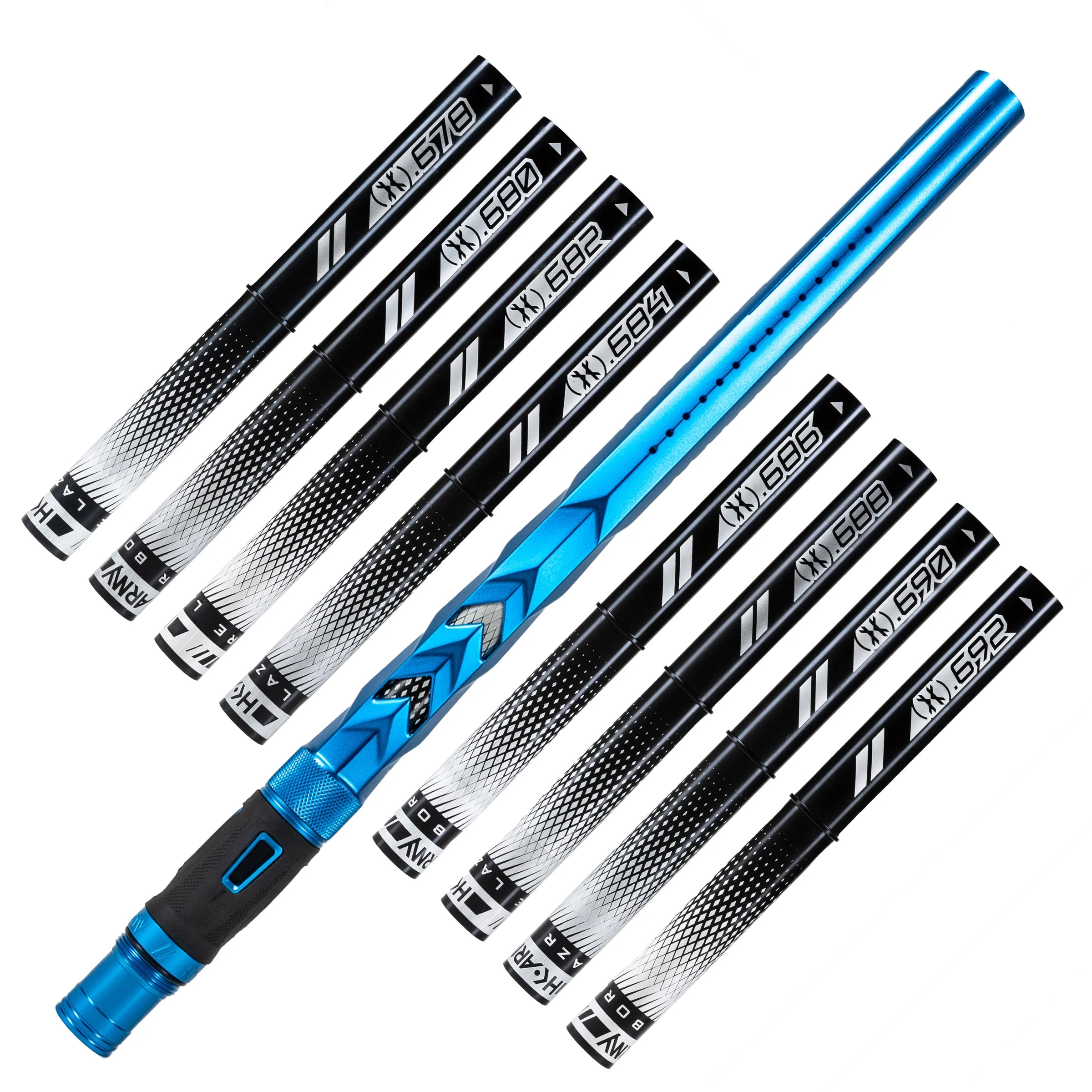 HK Army LAZR Barrel Kit - Elite "Fossil" - Autococker Thread - Dust Blue/Black Insert