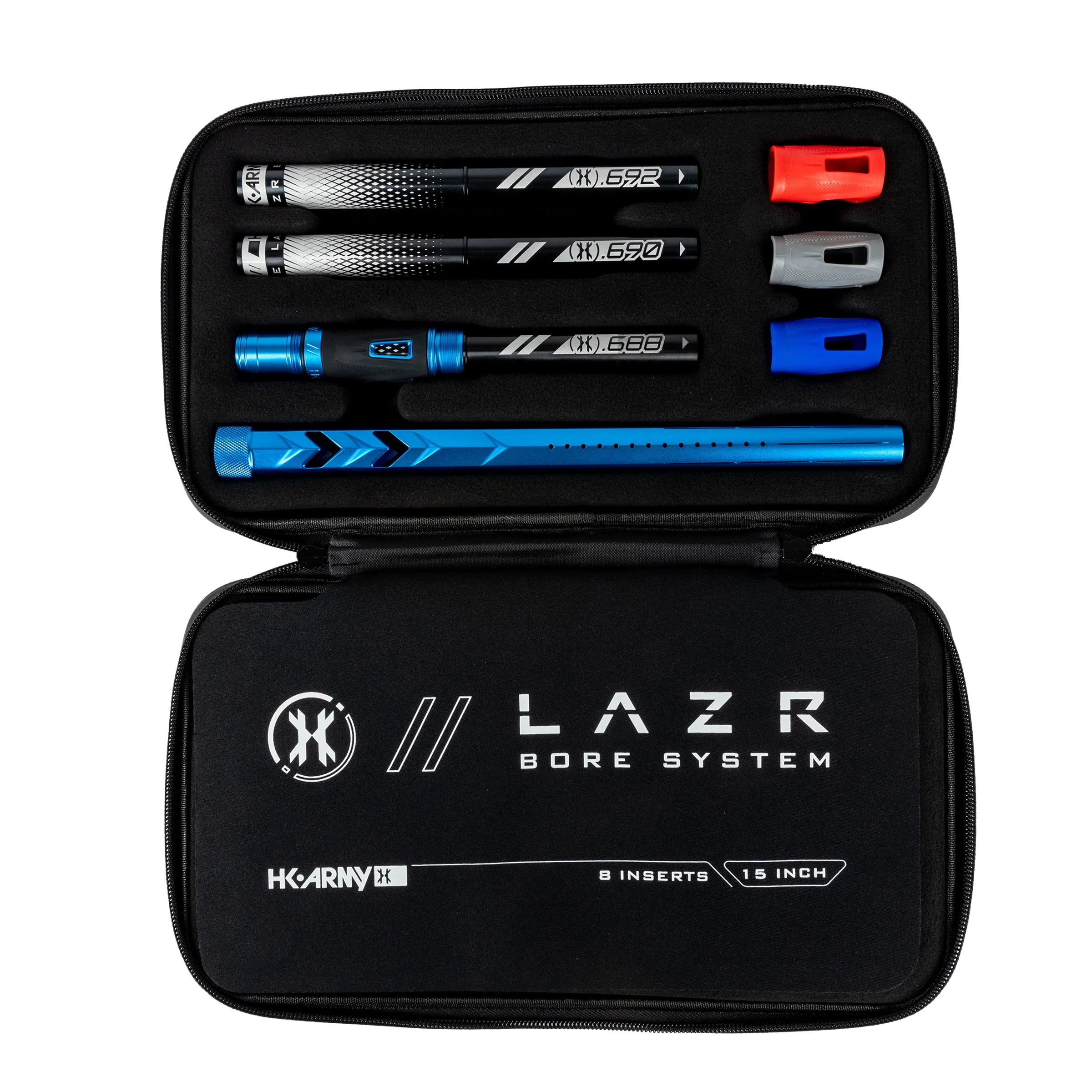 HK Army LAZR Barrel Kit - Elite "Fossil" - Autococker Thread - Dust Blue/Black Insert - Image 5