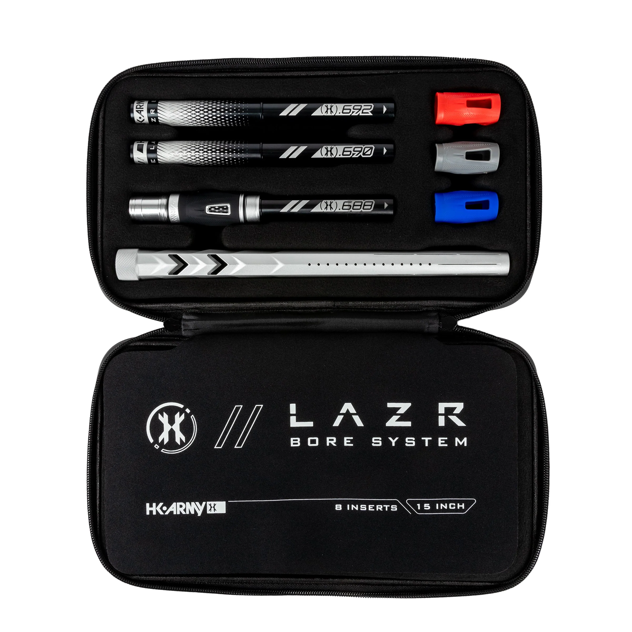 HK Army LAZR Barrel Kit - Elite "Fossil" - Autococker Thread - Dust Silver/Black Insert - Image 5