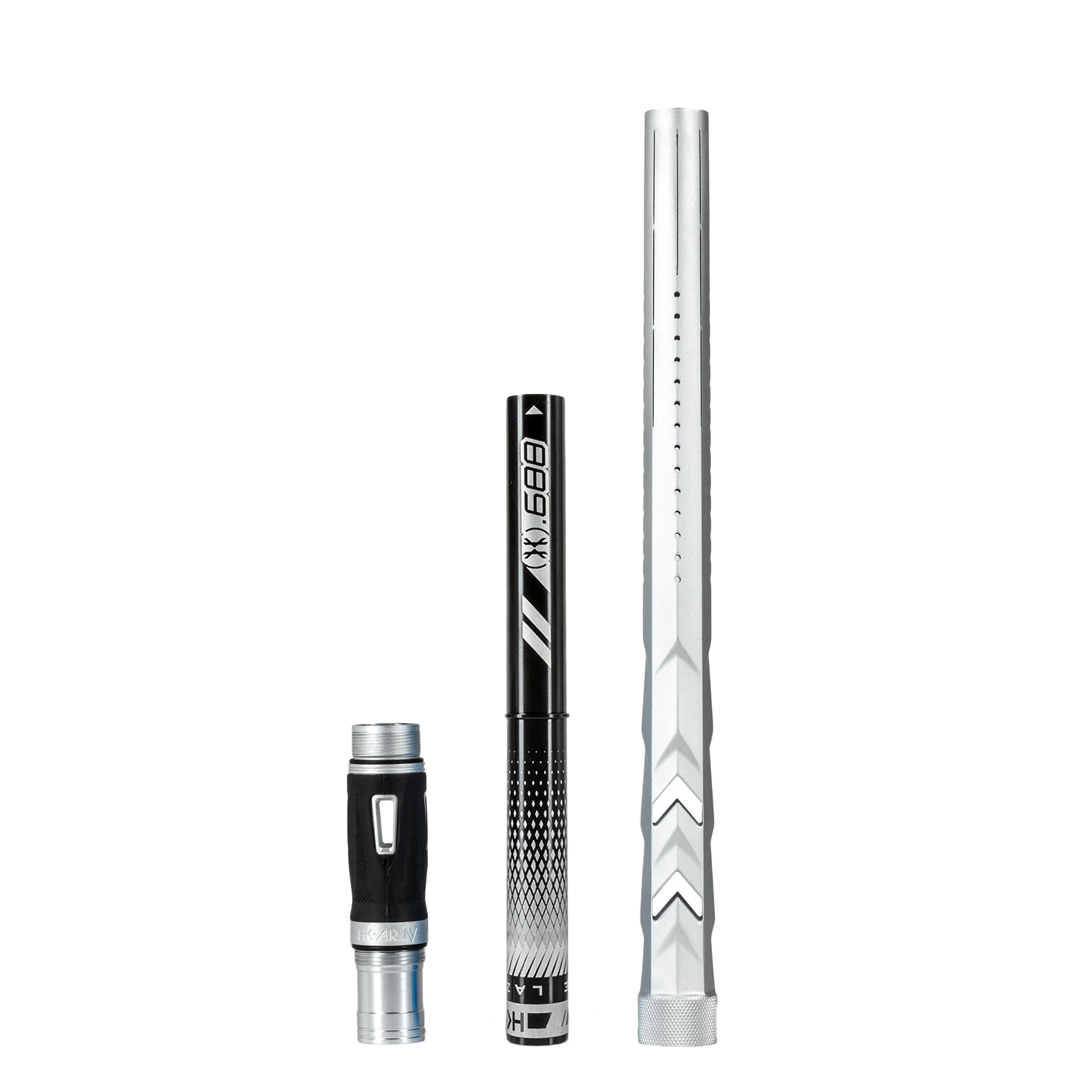 HK Army LAZR Barrel Kit - Elite "Fossil" - Autococker Thread - Dust Silver/Black Insert - Image 6
