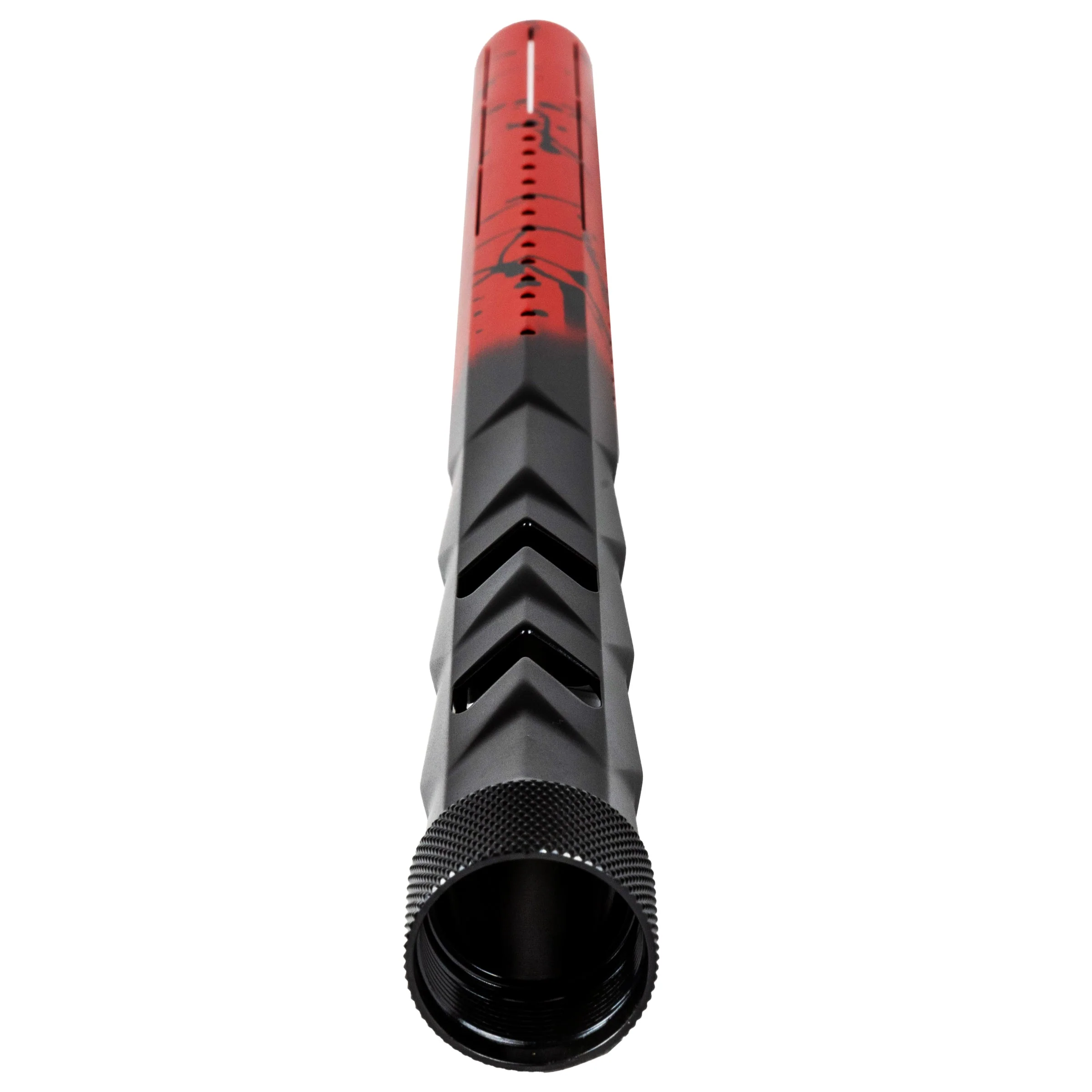 HK Army LAZR Barrel Kit - Elite "Fossil" - Autococker Thread - Red/Black Splash - Black Insert - Image 4