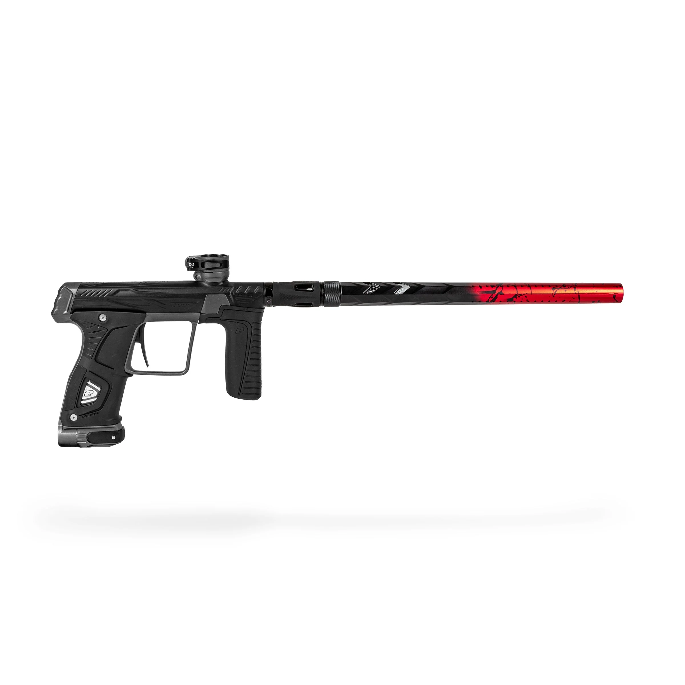 HK Army LAZR Barrel Kit - Elite "Fossil" - Autococker Thread - Red/Black Splash - Black Insert - Image 7