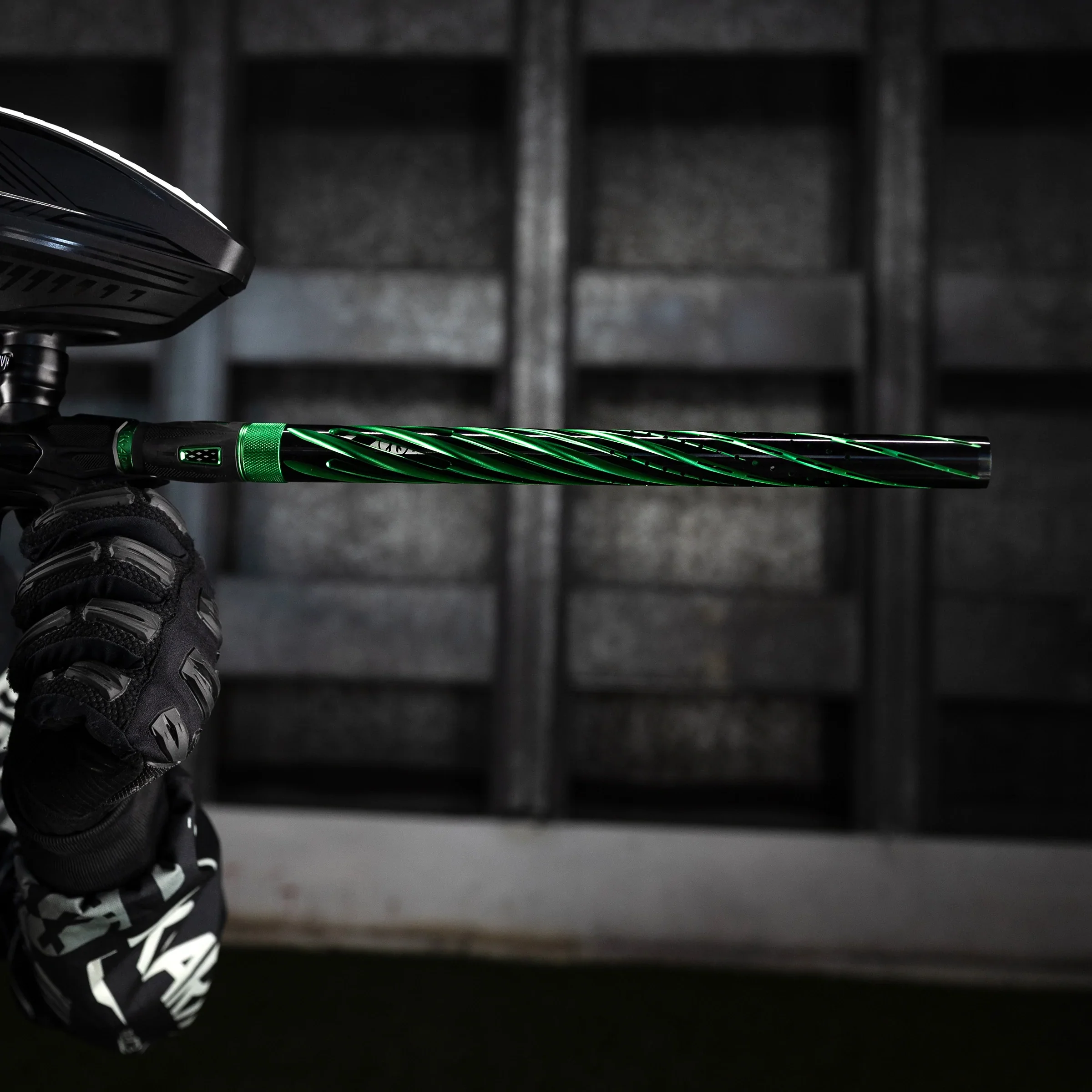 HK Army LAZR Barrel Kit - Elite Orbit - Autococker Thread - Dust Green/Black Inserts - Image 6