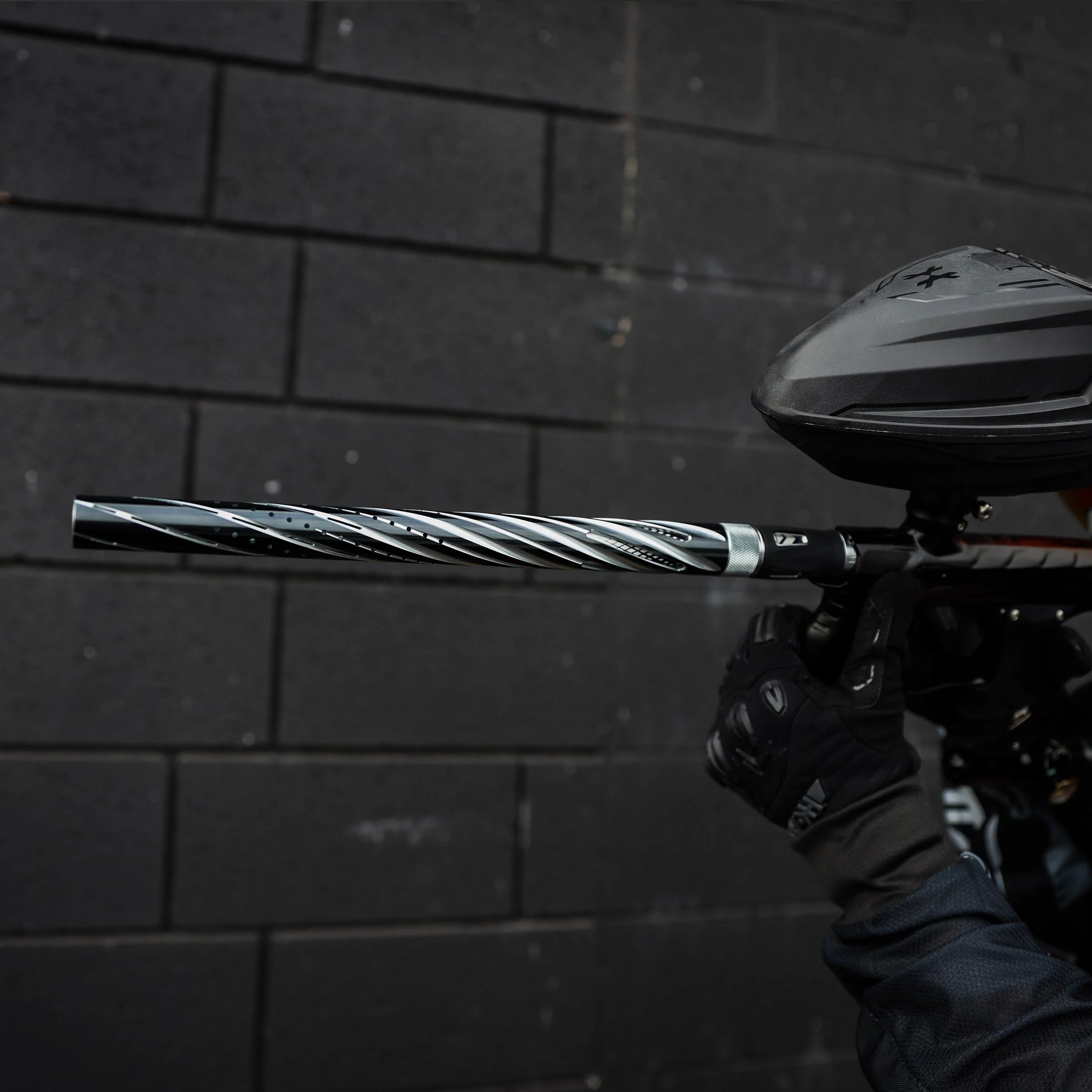 HK Army LAZR Barrel Kit - Elite Orbit - Autococker Thread - Dust Pewter/Black Inserts - Image 5